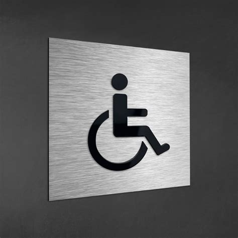 Handicap Bathroom Sign Handicapped Signs Wheelchair - Etsy