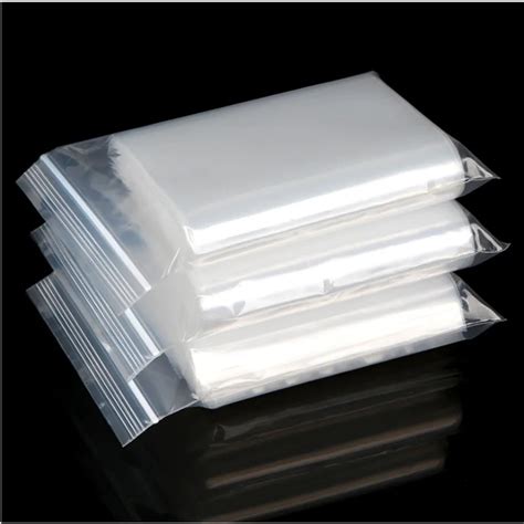 Clear Plastic Ziplock Reclosable Poly Seal Top Bags Coins/Jewelry Small Large-in Saran Wrap ...