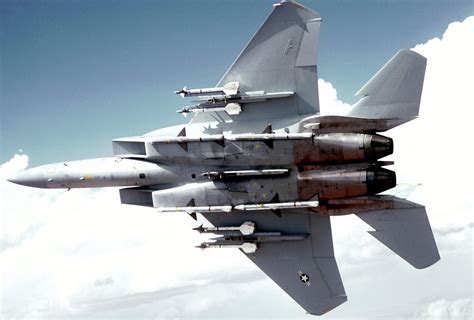 F-15 Eagle missile armament at White Sands 1980 [2453 × 1657] : r ...