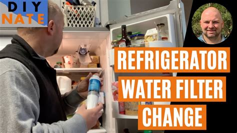 How to Quickly Change a Maytag / Whirlpool Refrigerator Water Filter! - by DIYNate - YouTube