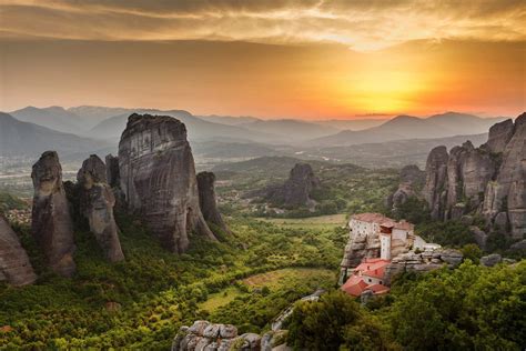 Meteora Roussanou Monastery at sunset, Greece – Christian Expedition