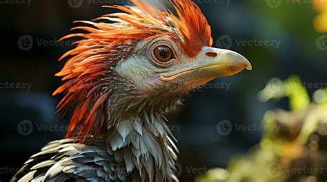 Close-up photo of a Archaeopteryx looking in their habitat. Generative ...