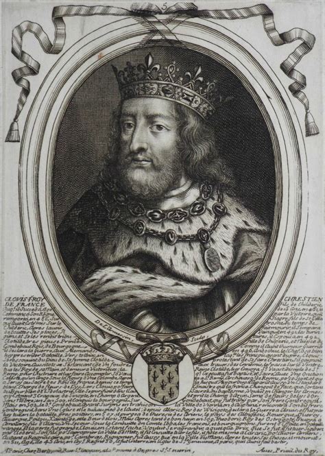 Antique Prints - Portraits - French Monarchy - Merovingian