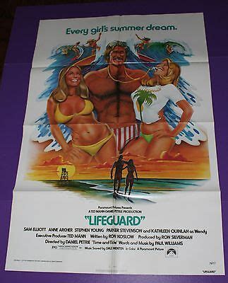 LIFEGUARD MOVIE POSTER ORIG ONE SHEET SAM ELLIOTT ANNE ARCHER | eBay