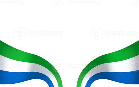 Sierra Leone flag element design national independence day banner ribbon png 38249859 PNG