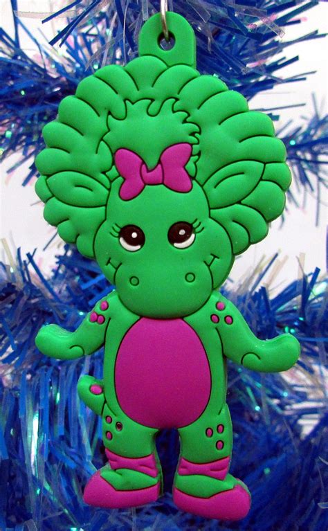 Barney Christmas Ornaments Featuring 4 Barney Ornaments with Barney, Bj, Baby Bop and Riff ...