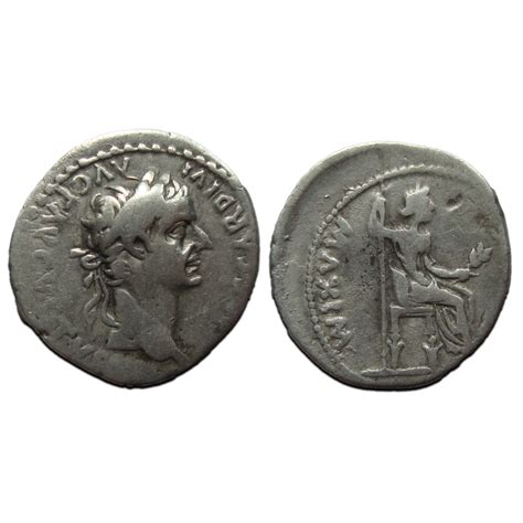 Tiberius - denarius tribute penny (AU2388) - tribute penny denarius | RomanCoinShop.com