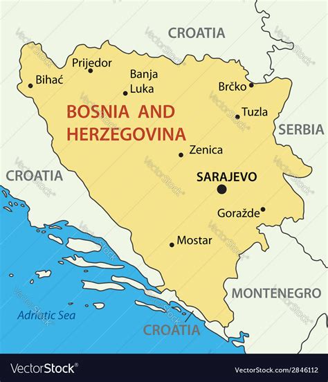 Bosnia And Herzegovina Map – Map Of The Usa With State Names