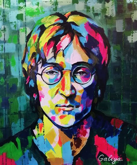 JOHN LENNON STUDIO VERSION — PALETTE KNIFE Oil Painting On Canvas By ...