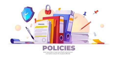 Free Vector | Banner of policies, rules and agreement