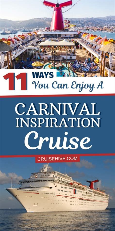 Things to do on the Carnival Inspiration cruise ship which is operated by Carnival Cruise Line ...