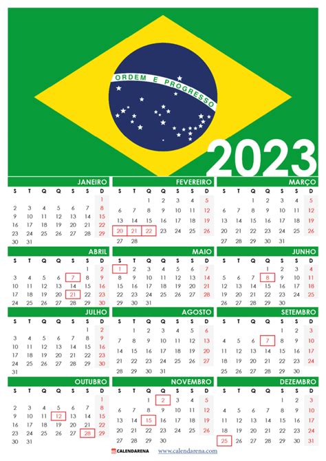 Calendario 2023 Com Feriados Brasileiros 2023 401k Imagesee | Images and Photos finder