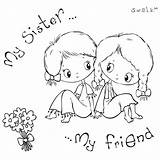 I Love My Sister Coloring Pages sketch template