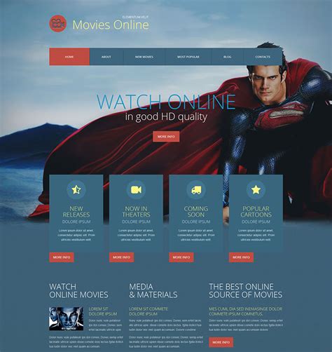 20 Coolest Movie Templates | Web Template Customization