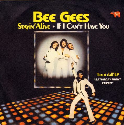 Bee Gees - Stayin' Alive (Vinyl, 7", 45 RPM, Single) | Discogs