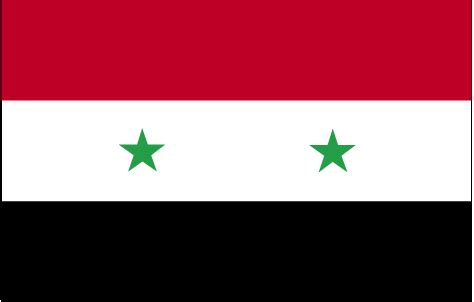 Drapeau et symboles de la Syrie.