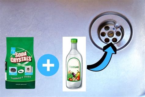 How to Unblock a Drain with Soda Crystals and Vinegar