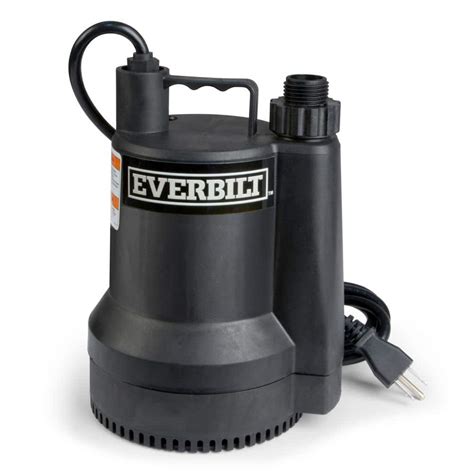 Everbilt 1/6 HP Plastic Submersible Utility Pump