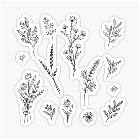 Flower Stickers for Sale | Autocollants imprimables gratuits, Autocollants imprimables ...