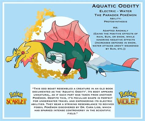 Aquatic Oddity, a paradox version of the Galar Fossils. in 2024 ...