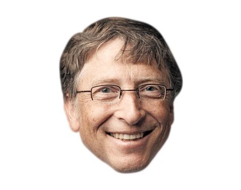 Bill Gates VIP Celebrity Cardboard Cutout Face Mask