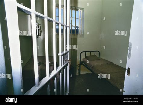 Nelson Mandela's Prison Cell, Robben Island, Cape Town, South Africa ...