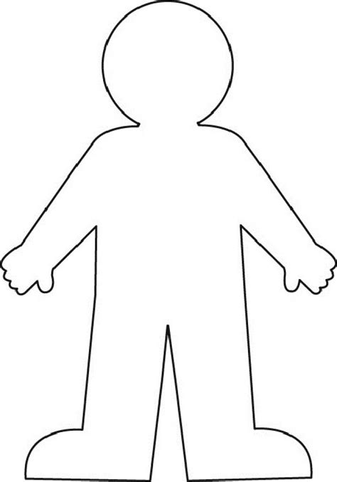 Human clipart body outline Pencil and in color human clipart body ...