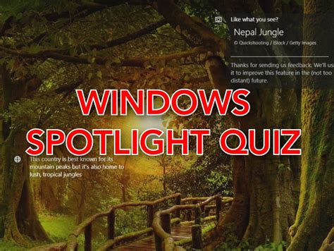 Windows Spotlight Quiz | Bing Homepage Quiz | Quiz, Fun trivia questions, New things to learn