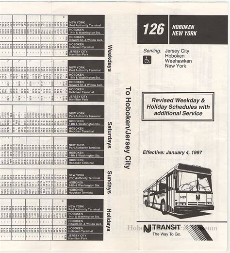 Nj Transit Bus Schedules | Examples and Forms