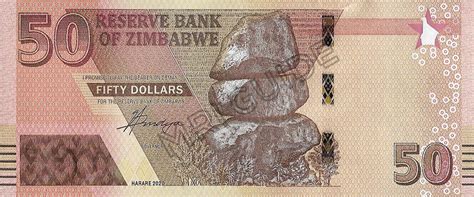 Zimbabwe - New banknote of 50 dollars. - MRI Guide : MRI Guide | The ...