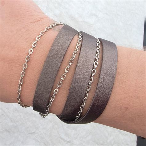 Items similar to Leather multi strap bracelet for women on Etsy