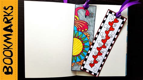 How To Draw A Bookmark : Gorgeous And Easy Paper Flower Bookmarks : If ...