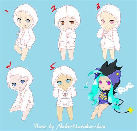 Hoodie Cute Chibi Couple Base ~ Gacha Life Skin Id🇮🇩 | Indrisiak