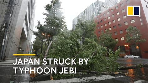 Strongest typhoon in 25 years strikes Japan - YouTube