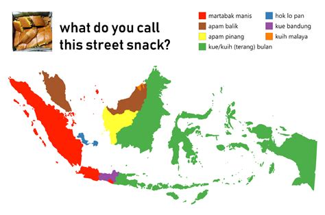 Map of Nusantara divided by how they call a... - Maps on the Web