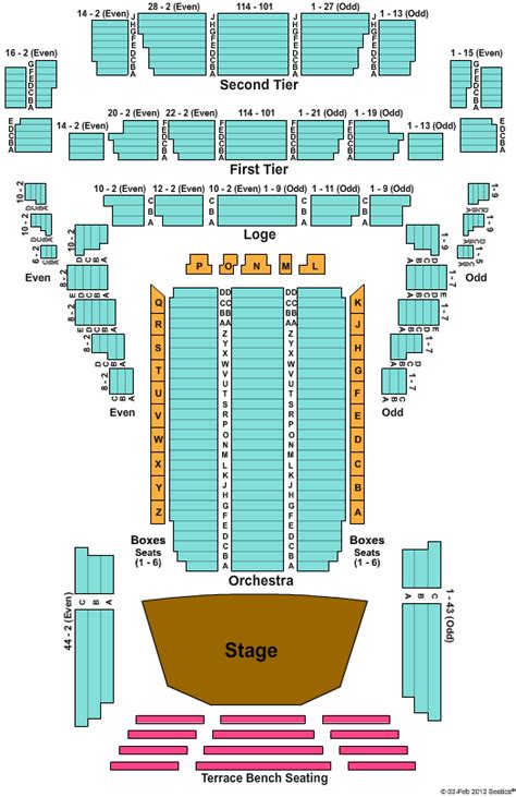 Atlanta Symphony Hall Seating Chart Printable Pdf Download | Labb by AG