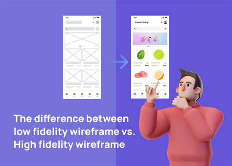 Low fidelity vs. High fidelity wireframe: What are the differences and When to use them? - Visily