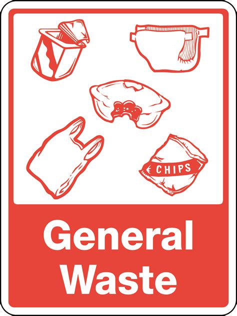 General Waste [With Recycling Picto] | General Signs | USS