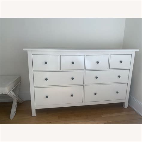 IKEA Large White Dresser, 8-Drawer - AptDeco