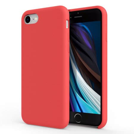 Olixar Soft Silicone iPhone SE 2020 Case - Red