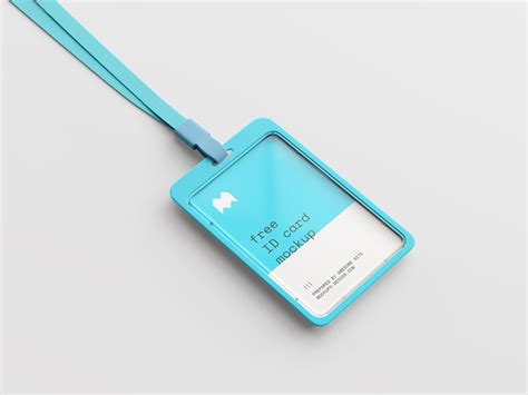 Free ID card holder mockup - Mockups Design