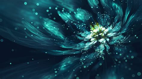 Blue Fractal Flower Wallpaper, HD Artist 4K Wallpapers, Images and ...