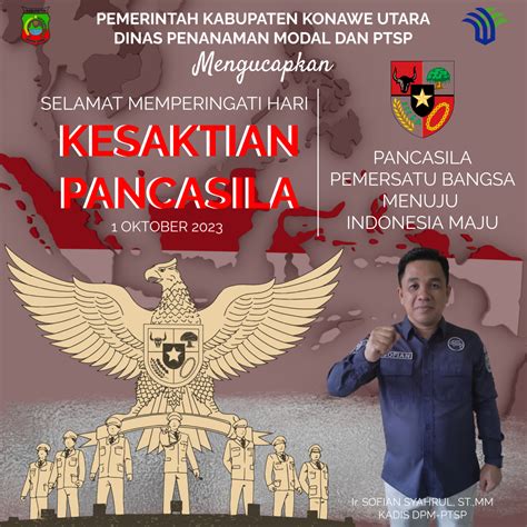 SELAMAT MEMPERINGATI HARI KESAKTIAN PANCASILA 2023 - DPM-PTSP KONAWE UTARA