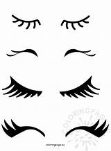 Eyelash Coloring Page Coloring Pages sketch template