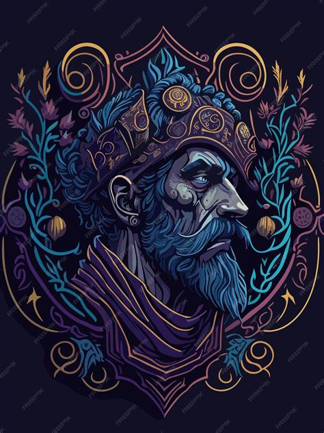 Premium Vector | Illustration mythical creature gothic expression ...