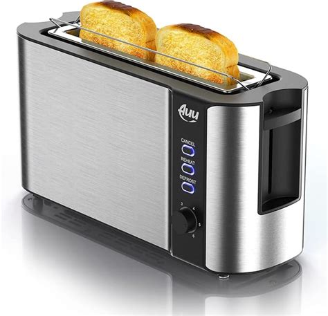 Amazon.com: Long Slot Toaster, Toaster 2 Slice Best Rated Prime with Warming Rack, 1.7'' Extra ...