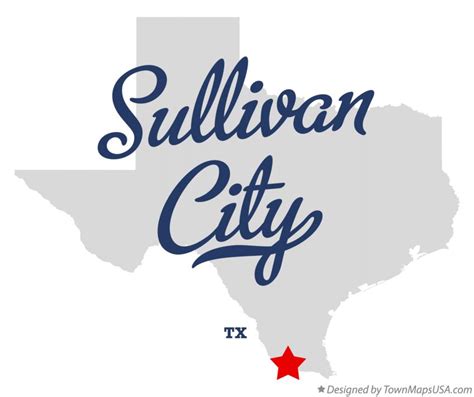 Map of Sullivan City, TX, Texas