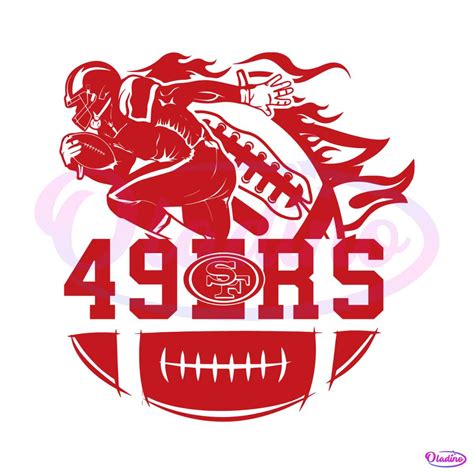 San Francisco 49ers Player Football SVG Digital Download