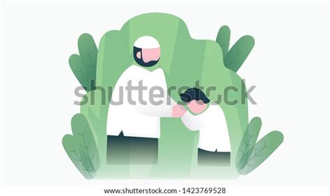 Children Apologize Vector Illustration Gradient Color Stock Vector ...