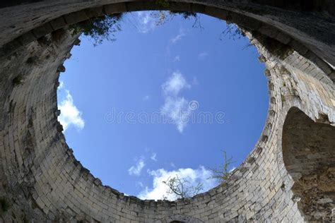 Inside the Tower of Chateau Gaillard Stock Photo - Image of castle ...